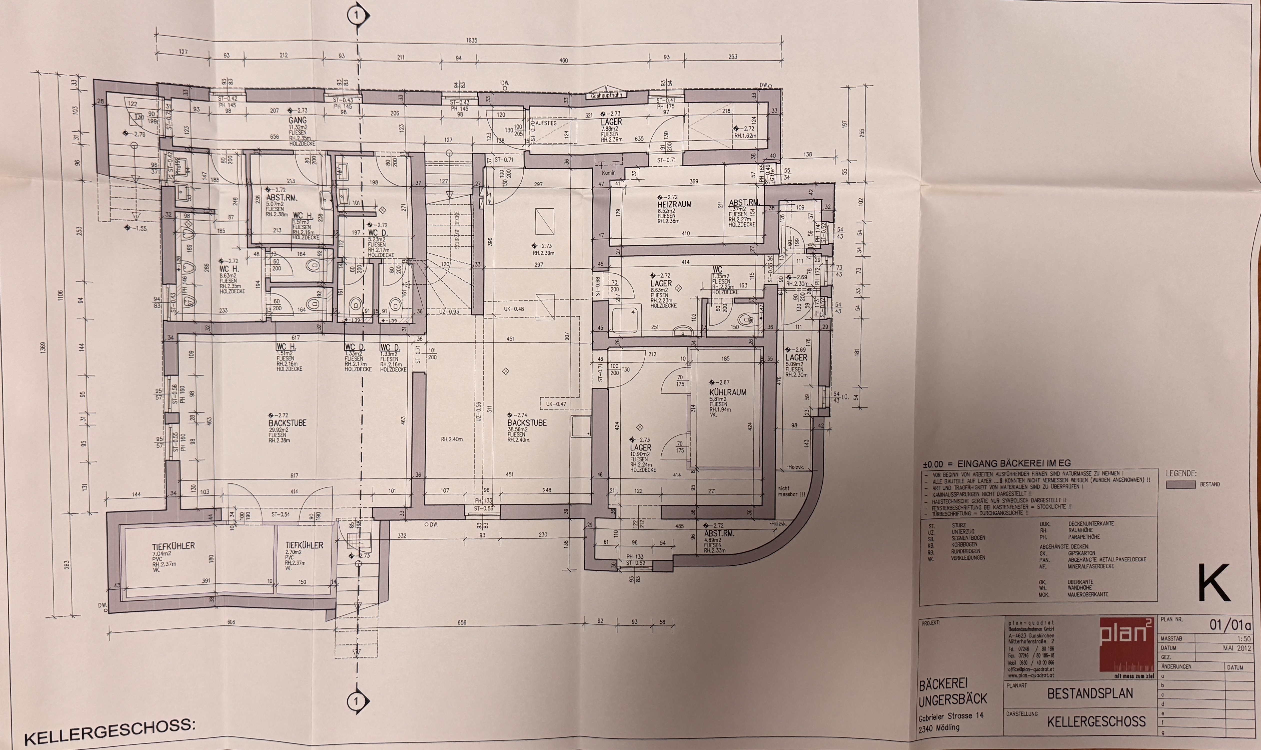 Grundriss Kellergeschoss